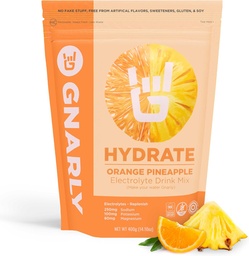 Gnarly Nutrition Hydrate Electrolyte Powder – Orange Pineapple Experience Hydration Drink Mix – NSF Sport Certified – Electrolyte Solution, Performance & Recovery – Orange Pineapple, 14.10 oz