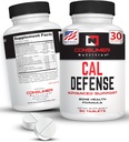 Builder Supplement - Cal Defense Bone Strength Ασβέστιο για γυναίκες & άνδρες - Με ασβέστιο με βιταμίνη D, C, K, Μαγνήσιο, Bromelain, & Ipriflavone για ισχυρότερα οστά 90 δισκία ασβεστίου