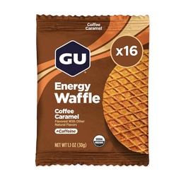 GU Energy Stroopwafel Caramel Coffee Sports Διατροφή Βάφλα, καφεΐνη συμπεριλαμβάνονται, και Kosher Dairy, On-The-Go Ενέργεια για οποιαδήποτε προπόνηση, 16 κόμης
