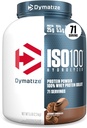Dymatize ISO100 Whey Protein Powder Isolate, Gourmet Chocolate, 25g πρωτεΐνης, 5 Λίρες, 5.5g BCAAs, λιγότερο από 120 Cal., Χωρίς γλουτένη, 1g λίπος, 1g ζάχαρη, 2g υδατάνθρακες (71 εξυπηρετούν)