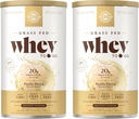 SOLGAR Grass Fed Whey to Go, Vanilla - 11.9 oz, Pack of 2 - Grass-Fed Whey Protein Powder - rBGH Free, Non-GMO, Gluten Free - 26 Total Servings