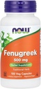 Τώρα Τρόφιμα τώρα FOENUGREEK 500MG, 100 CT