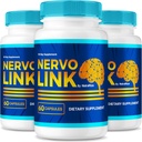 (3 Pack) NervoLink – Κάψουλες Ημερήσιας Υποστήριξης με Ισορροπημένη Φόρμουλα για Εστίαση, Συναγερμό, και Καθημερινή Αιχμή, Εύκολα-να-Πάρετε Χάπια για Καθημερινή Ευεξία (180 Κάψουλες)