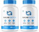 (2 PACK) SugarSwitch Capsules, Official Sugar Switch Pills, All-Natural Blood Formula for Healthy Levels, Sugar Switch 24 Supplement, SugarSwitch 2 Pectin Reviews (120 Capsules) 2 Month Supply