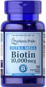 Υπερηφάνεια του Πουριτάν Ultra Mega Biotin 10000 McG 50 Count