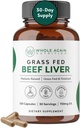 Grass Fed Beef Liver Capsules - 100% Pasture Μεγαλωμένο - Δεν Fillers ή Flow Agents - 120 Count 3.000mg Service - 30-Day Supply - Σιδήρου και Ενέργειας - Grass τροφοδοτείται Αποξηραμένο συμπλήρωμα ήπατος
