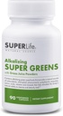 100% Βιολογική Αλκαλοποίηση Super Greens - Superfood w/Alfalfa, Κριθάρι & Σιτάρι Grass, Matcha & Chlorella - Φυσική Πηγή Φυτοθρεπτικών συστατικών & Χλωροφύλλη 