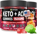2 Pack Keto ACV Gummies Advanced Formula 1500mg, 180 Vegan Gelatin-free Advanced Apple Cider Vinegar Gummies με Ρόδι & Beetroot, φυσικά συστατικά, εναλλακτική λύση σε σταγόνες Keto