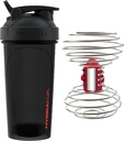 HydraCup Power Shaker w/Weighted Whisk, 28oz - Faster Mixing, Less Shaking Required, Clump-Free Protein Shakes, Shaker Cup (Polypropylene, Black)