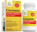 Terry Φυσικά Curamin Extra Strength - Curcumin & Boswellia συμπλήρωμα για την υποστήριξη της υγιεινής κυκλοφορίας - Turmeric συμπλήρωμα για την υποστήριξη αρθρώσεων, μυϊκή υγεία & ενδορφίνη Παραγωγή - 120 δισκία