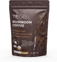 Mushroom Coffee, Instant Mushroom Coffee with Cordyceps, Reish, King Trumpet, Shitake, Turkey Tail, Lions Mane for Energy, Focus, Positive Mood & Immune Support (30 Servings)