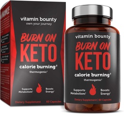 Κάψιμο βιταμίνης Bounty Σε θερμογόνο Keto Fat Burner για άνδρες & γυναίκες - συμπλήρωμα απώλειας βάρους με σμέουρων κετόνες - Μεταβολισμός Booster, χάπια ενέργειας, όρεξη καταπιεστικό - 60 κάψουλες