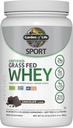 Garden of Life Sport Whey Protein Powder Chocolate, Premium Grass Fed Whey Protein Isolate Plus Probiotics for Immune System Health, 24g Protein, Non GMO, Gluten Free, Cold Processed - 20 Servings