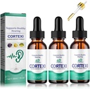 REYROB 3 Πακέτο Cortexi εμβοές θεραπεία, [1x30ML] Cortexi ακροαματική υποστήριξη σταγόνες, Cortexi Advanced Formula σταγόνες για την υγεία του αυτιού