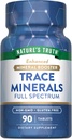 Nature's Truth Trace Minerals Supplement with Iodine | 90 Tablets | Enhanced Mineral Booster | Non-GMO & Gluten Free Supplement