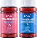 CAW Telomere Support Hypersorption Cycloastragenol 10mg 30 Capsules and Astragaloside IV 50mg 30 Capsules