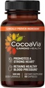 CocoaVia Cardio Health Supplement, 30 Ημέρα, 500mg Cocoa Flavanols, Υποστηρίξτε την υγεία της καρδιάς, ενίσχυση του νιτρικού οξειδίου, κυκλοφορία του αίματος, ενέργεια, Vegan, σκούρα σοκολάτα, 60 κάψουλες