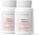 Nourished Natural Health Detox + Debloat - Γάλα Thittle & Dandelion Root Vegan συμπλήρωμα για τις γυναίκες - Bloating Relief & Digestion Υποστήριξη - 120 κάψουλες
