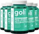 Συμπλήρωμα διατροφής Goli, Pre+Post+Probiotics Gummy - 300 Count - World's First 3-in-1 Gluten-Free, Vegan, Non-GMO, and Gelatin-Free.