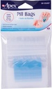 Apex Pill Bags Disposable Pill, Vitamin, and Medicine Organizer Pouches, Zippered Seal Bags with Spill-Proof Airtight Seal, Pocket Sized and Travel Friendly, Easy to Use, 50 Count, BPA Free