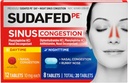 Sudafed PE Συμφορητική Ημέρα + Νύχτα Μέγιστη Δύναμη Αποσυμφορητικά & Αντιισταμινικά Δισκία με Phenylefrine HCl & Diphenhydramine HCl, Βοηθά Ρινική & Σινική Πίεση & Συμφόρηση, 20 ct