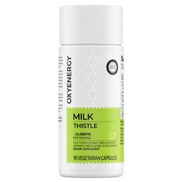 OxyEnergy Silymarin Milk Thistle 300mg εκχύλισμα με βιταμίνη C, Ινοσιτόλη & Pueraria, Liver Detox & Repair Support, Αντιοξειδωτική Υποστήριξη, 90 κάψουλες χορτοφάγων