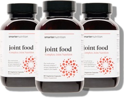 Smarter Nutrition Joint Food - Nourishing Υποστήριξη για την κοινή άνεση, λίπανση, Κινητικότητα με Collagen Τύπου II, Lipase, MSM, Βιταμίνη C, Turmeric, Bromelain - 180 Count(Pack of 3) - 90-Day Supply