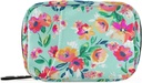 Naanle Watercolor Spring Flowers Xill Box 7 Day Case Τσάντα Ταξιδευτής με Zipper Φορητό Εβδομαδιαίο Συμπαγές Μέγεθος για Συμπλήρωμα Κάτοχος Βιταμίνης Ένα Λουλούδι & Πράσινο 4,6 x 3,14 x 1,88 Inch