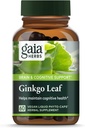 Gaia Herbs Ginkgo Leaf - παραδοσιακά χρησιμοποιείται για να υποστηρίξει υγιή κυκλοφορία & λειτουργία του εγκεφάλου * - συμπλήρωμα βοτάνων - 60 Vegan υγρό Phyto-Capsules (20-Day Supply)