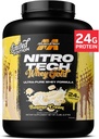 MuscleTech Whey Protein Powder (Banana Cream, 5LB) - Nitro-Tech Whey Protein Isolate Smoothie Mix for Lean Muscle & Fast Recovery - 24g Whey Gold Protein for Women & Men - Χωρίς γλουτένη