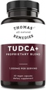 Thomas' all-natural Remedies Tudca 500mg (1000mg ανά υπηρεσία), 60 κάψουλες- Ταουρσοδεοξυχολικό οξύ, συμπλήρωμα υποστήριξης ήπατος- Vegan, μη ΓΤΟ, χωρίς κάψουλες πλήρωσης