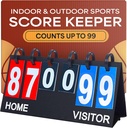 Upstreet Scoreboard/Score Keeper for Indoor & Outdoor Sports - Ping Pong/Baseball/Tennis/Basketball Scoreboard ή Varsity Scoreboards/Volleyball Score keeper - Φορητό Scoreboard Flips έως 99