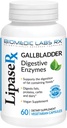 Φόρμουλα χοληδόχου κύστης, Lipase, Protease και Amylase Digestive Enzymes to Reduce Bloating - Χορτοφαγική Φόρμουλα, 60 κάψουλες Veg