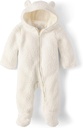 Το παιδικό μέρος Unisex-Baby και το νεογέννητο Fleece Hoodie Zip-front Snowsuit Bunting