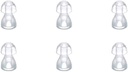 (6pcs/lot)Heaaring Aid Ear Tips Silicone Earplug Domes για BTE, ITE και Pocket Βοηθήματα Ακρόαση Αντικατάστασης Αυτιών Bud (Μικρά φ8mm)