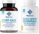 NuEthix Formulations Cortisol και Thyroid συμπλήρωμα υποστήριξης Bundle: Cort-Eaze Cortisol-Συμπλήρωμα ελέγχου, 60 κάψουλες, 30 υπηρεσίες και Thyro-Boost Απαραίτητα, 90 κάψουλες