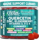 Clean Quercetin Elderberry Immune support Gummies 