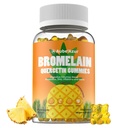 Liposomal Bromelain με Quercetin Gummies, 1000mg Bromelain συμπλήρωμα για γυναίκες & άνδρες, με προβιοτικά, Digestive Ένζυμα για Gut, Digestive & Immune Support, Sugar Free, Pineapple Γεύση, 60 Count
