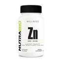 NutraBio Zinc Chelate Mineral Supplement - for Proper Growth, Development, and Immune Health - 30mg of Zinc per Vegetarian Capsules - 120 Servings