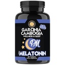 Garcinia Cambogia PM Weight Loss Sleep, All Natural Supplement w/Valerian Root & Melatonin to Help Burn Fat Overnight, Night Time Appetite Suppressant, Vegetarian Formula (1-Bottle)