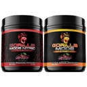 Gorilla Mode Pre Workout & Gorilla Mode Nitric Upgraded Stimulant - Best Tasting & Most Effective Stimulant Free Pre-Workout | Massive Pump | Laser Focus Energy Power (Cherry Blackout)