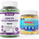 NEVISS Nicotinamide Gummies + Kids Omega 3 Gummies