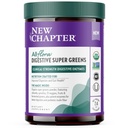 New Chapter All-Flora Digestive Super Greens Powder for Gut Health - Clinical-Strength Digestive Enzymes + USDA Organic Chlorella, Spirulina, Fermented Greens – Delicious & 100% Vegan, 30 Servings