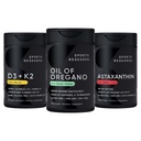 Sports Research® Antioxidant Support Pack - Oil of Oregano 9500mg + Vitamin D3 K2 5000iu + Triple Strength Astaxanthin