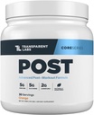 Transparent Labs Post - Post-Workout Recovery Muscle Builder w/L-Glutamine, Creatine Monohydrate, & Carnipure L-Carnitine L-Tartrate for Muscle Recovery & Building - 30 Servings, Orange