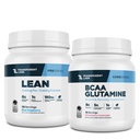 Transparent Labs Lean Pre-Workout Powder (30 Servings, Blue Raspberry) & BCAA Glutamine (30 Servings, Strawberry Lemonade)