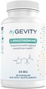 L-Ergothioneine 25mg – 99.9%+ Purity Verified, Physician Formulated Antioxidant for Brain, Heart & Longevity – Vegan, Non-GMO, No Seed Oils, cGMP Made in USA – 30 Capsules