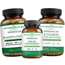 NAC + Omega-3 + B Complex Bundle – Immune, Energy & Heart Support | Antioxidant Defense for Brain, Stress & Wellness