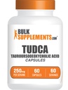 BulkSupplements.com TUDCA Capsules - TUDCA Supplement, Tauroursodeoxycholic Acid, TUDCA 250mg for Liver Support - Gluten Free, 1 Capsule per Serving, 60 Capsules (Pack of 1)