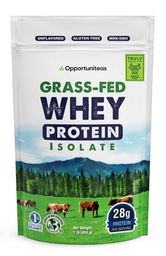 Opportuniteas Grass Fed Whey Isolate Protein Powder – Μη αρωματισμένη, Heavy-Metal Tested, 28g πρωτεΐνη, που προέρχεται από την Ιρλανδία, χωρίς ορμονές, μη GMO, Συσκευασμένο στις ΗΠΑ – 1lb